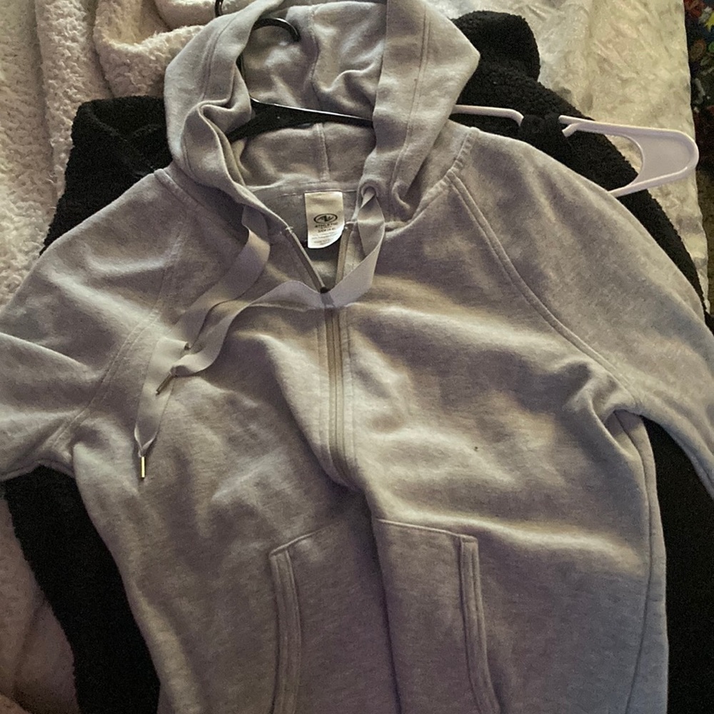 Gray light sweater